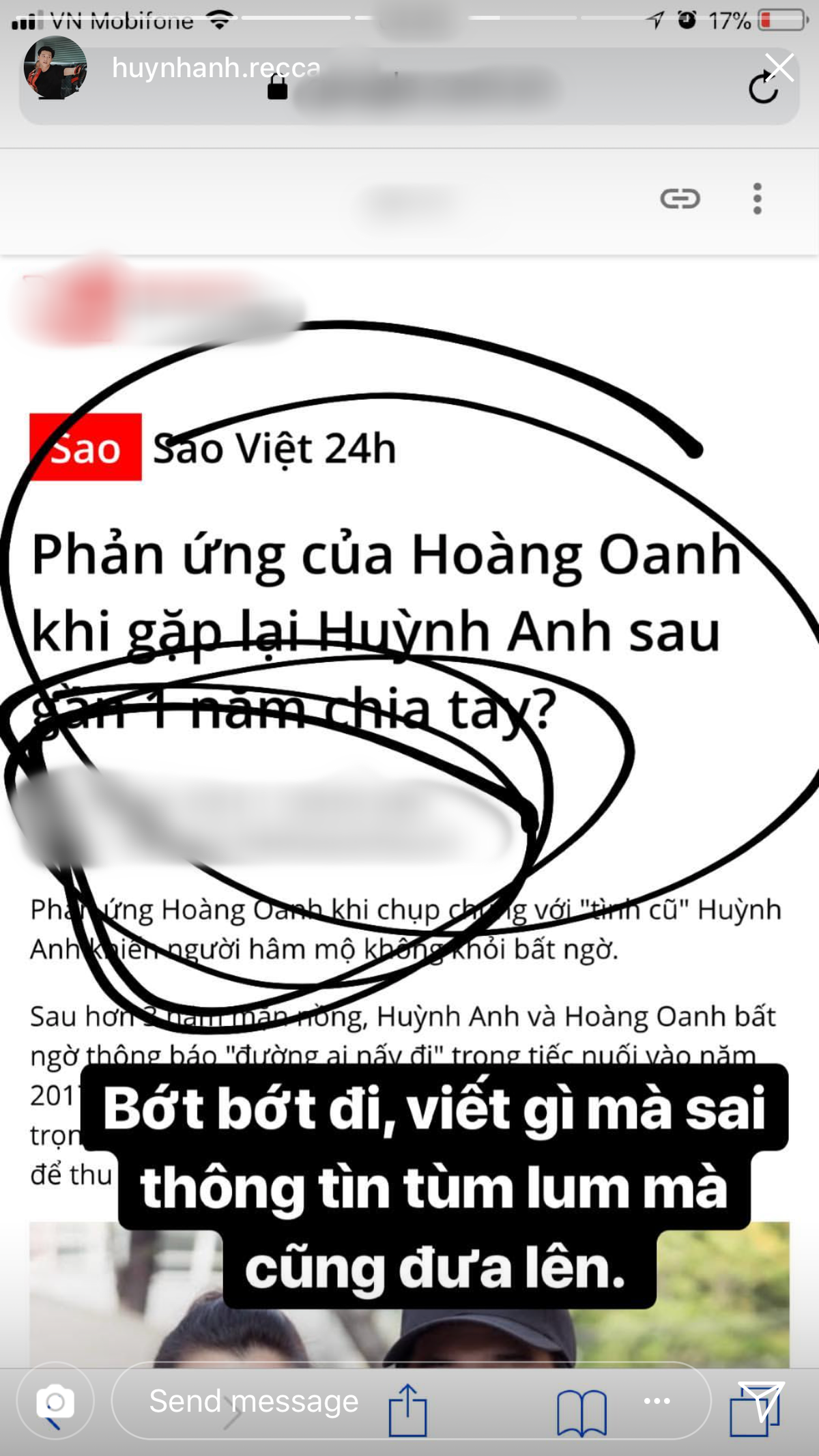 1 năm hậu chia tay Hoàng Oanh, Huỳnh Anh bức xúc: 'Rõ ràng bị bỏ mà lại thành kẻ phụ tình' Ảnh 1