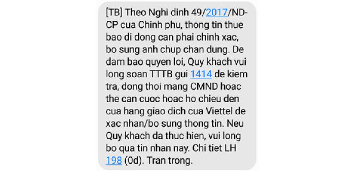 Người dùng Viettel lo lắng trước yêu cầu bổ sung ảnh chụp chân dung cho nhà mạng Ảnh 1