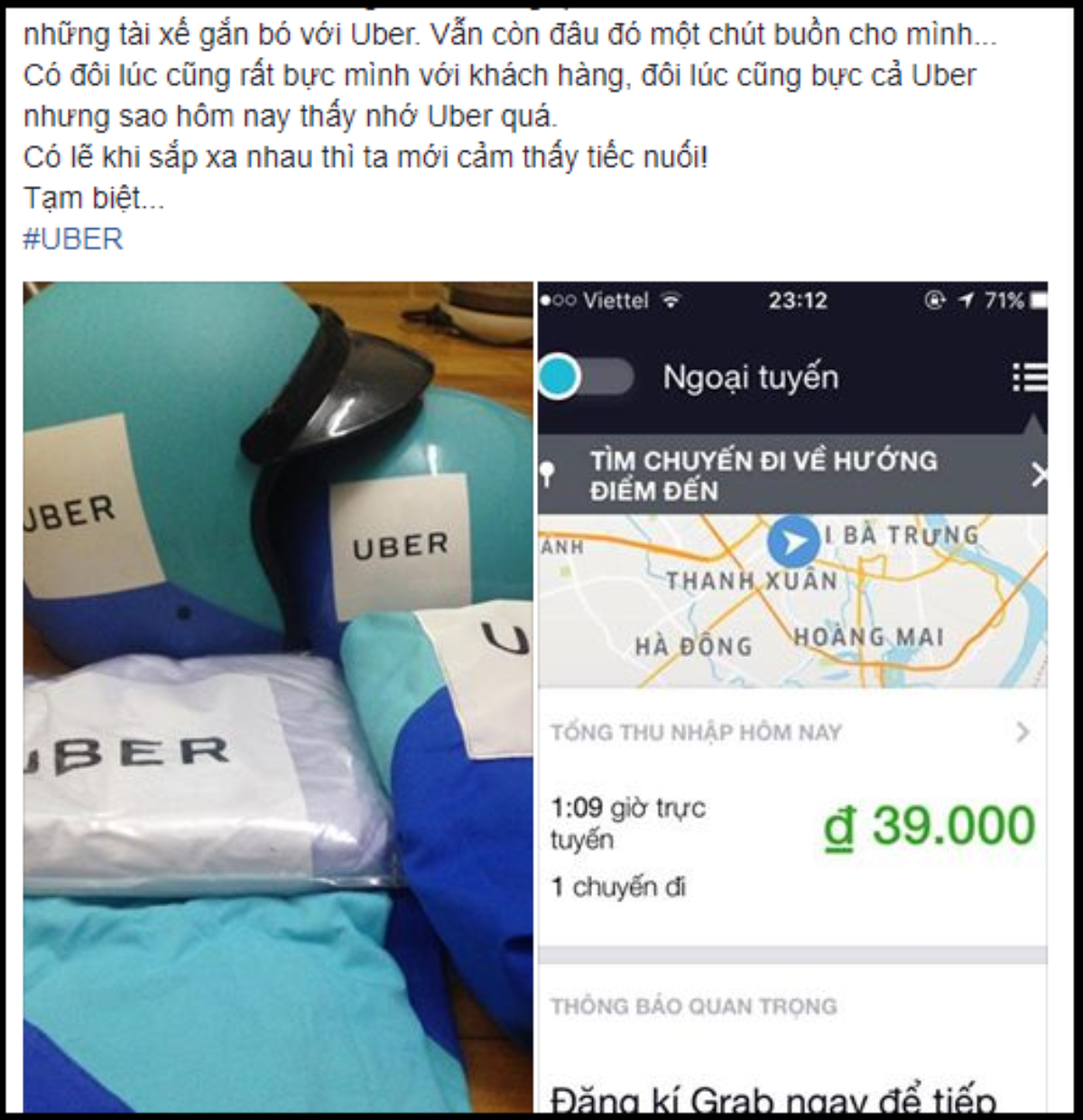 Chuyện về 'vị khách cuối cùng trên cuốc xe Uber' của tài xế sinh viên khiến dân mạng cảm động Ảnh 1