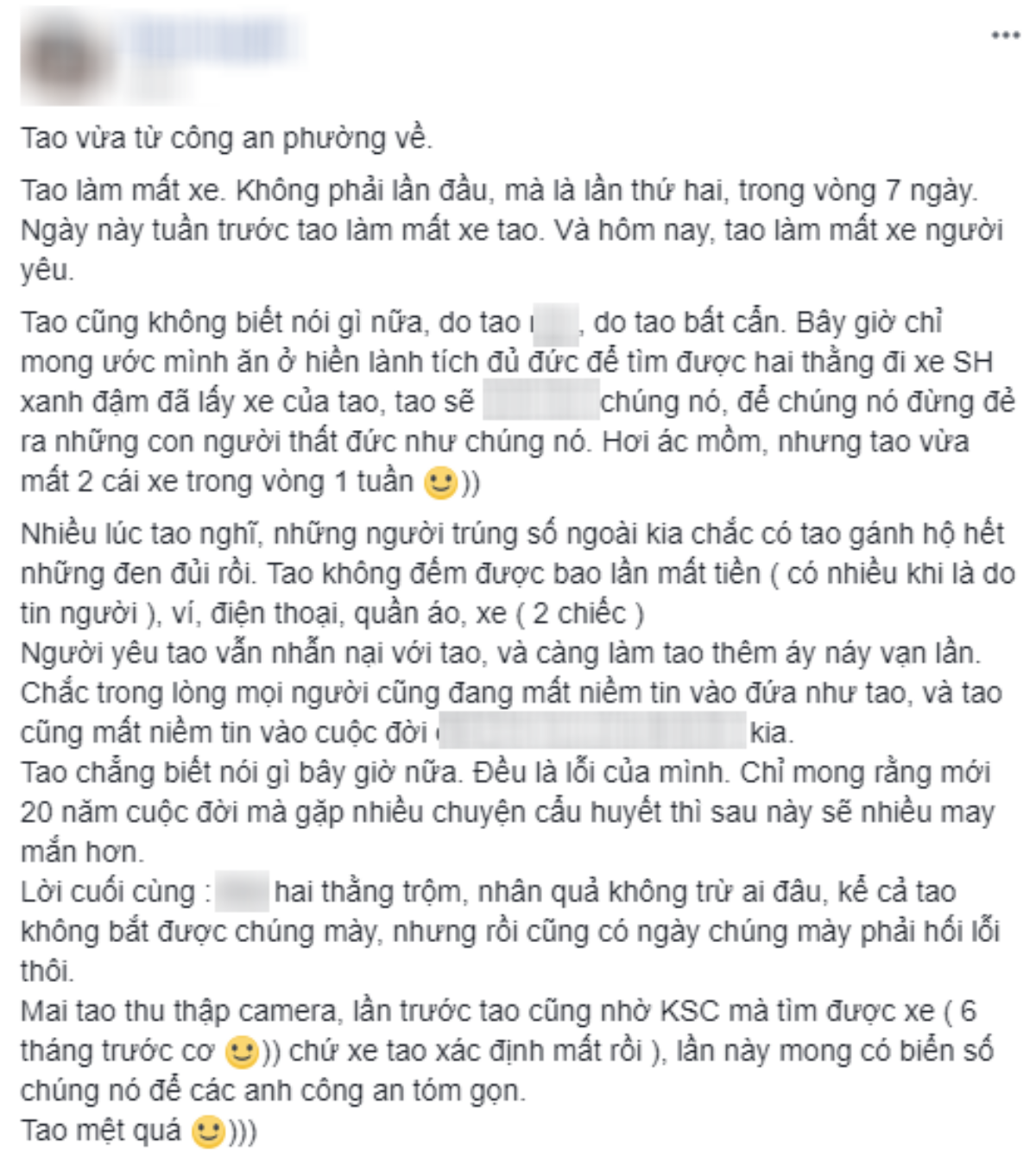 Thiếu nữ 20 tuổi 'số nhọ', 1 tuần làm mất cả xe mình lẫn xe người yêu Ảnh 1