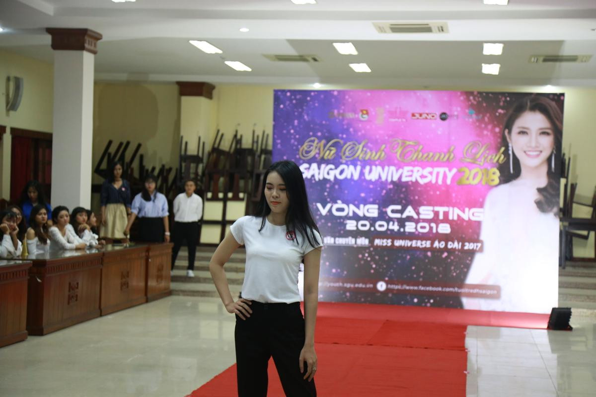 Đột nhập buổi casting Miss thanh lịch của Đại học Sài Gòn ngắm nhan sắc hút hồn của các nữ sinh Ảnh 4