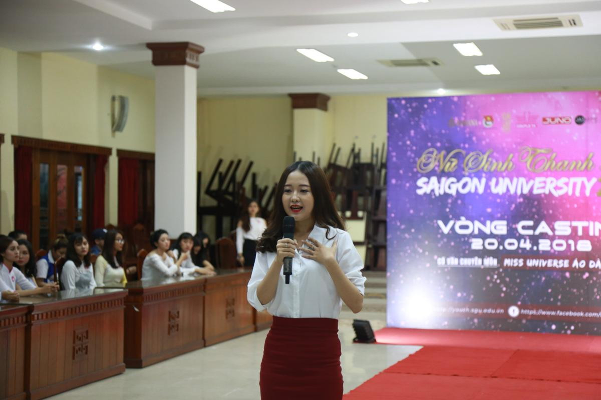 Đột nhập buổi casting Miss thanh lịch của Đại học Sài Gòn ngắm nhan sắc hút hồn của các nữ sinh Ảnh 8