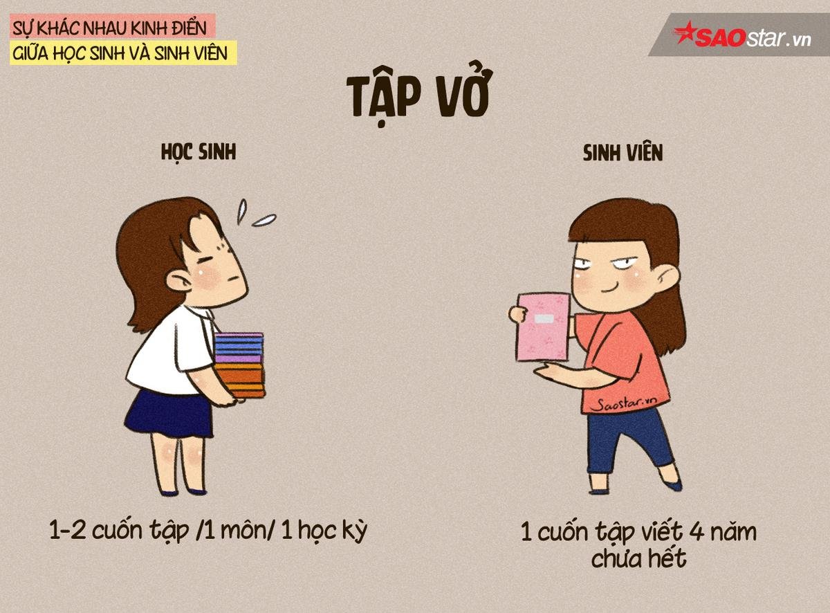 Bộ tranh chứng minh những điểm khác biệt kinh điển giữa thời học sinh và sinh viên Ảnh 2