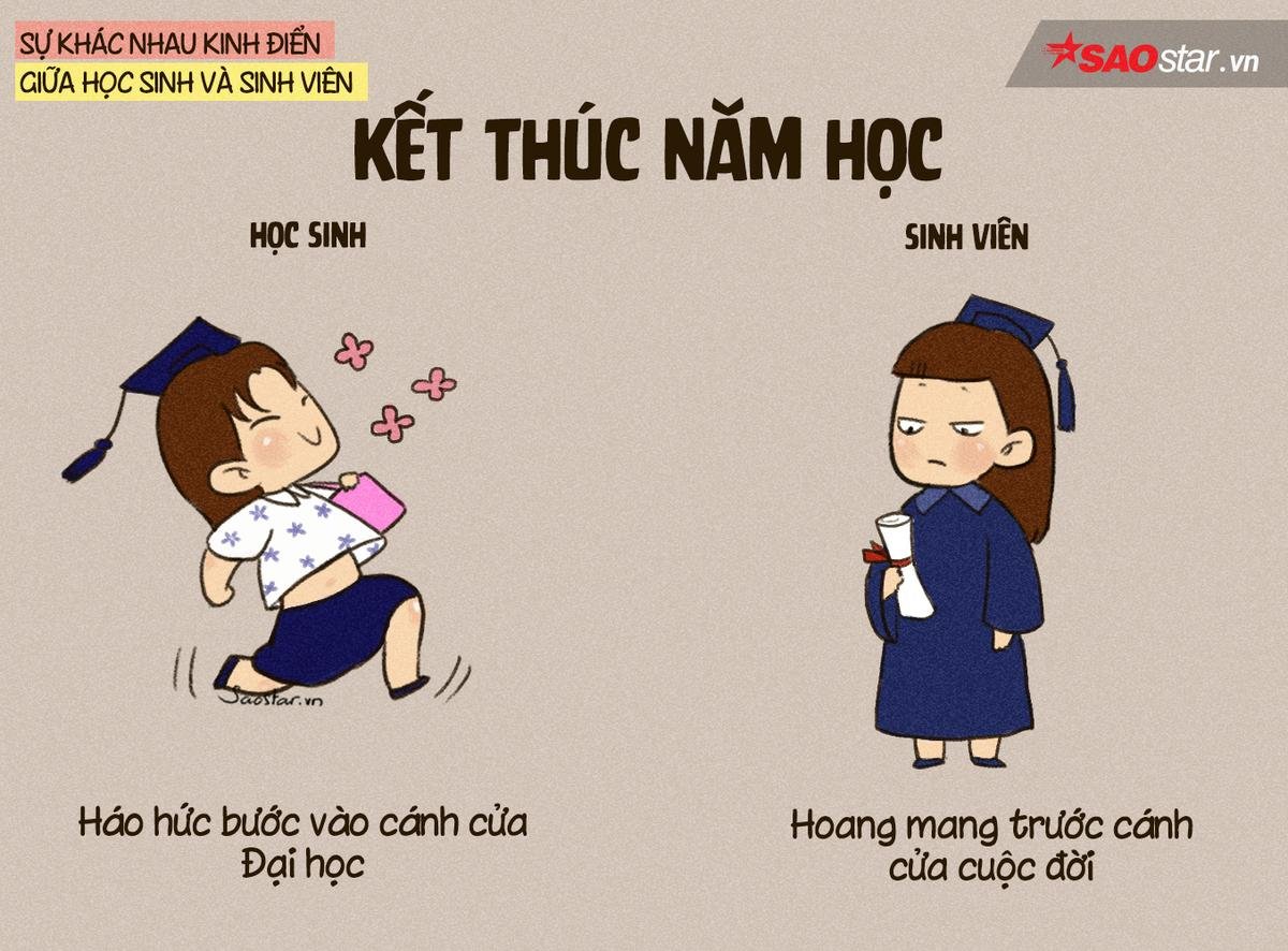 Bộ tranh chứng minh những điểm khác biệt kinh điển giữa thời học sinh và sinh viên Ảnh 12