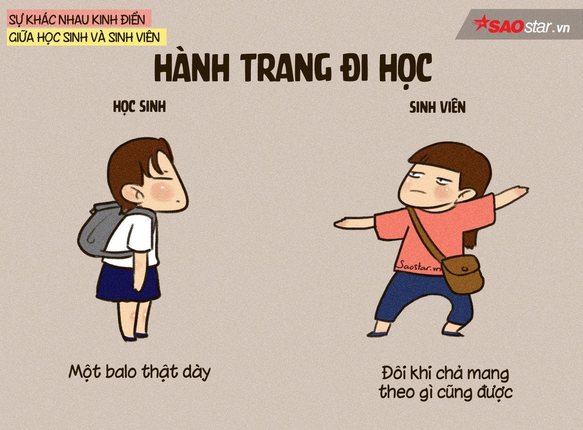 Bộ tranh chứng minh những điểm khác biệt kinh điển giữa thời học sinh và sinh viên Ảnh 5