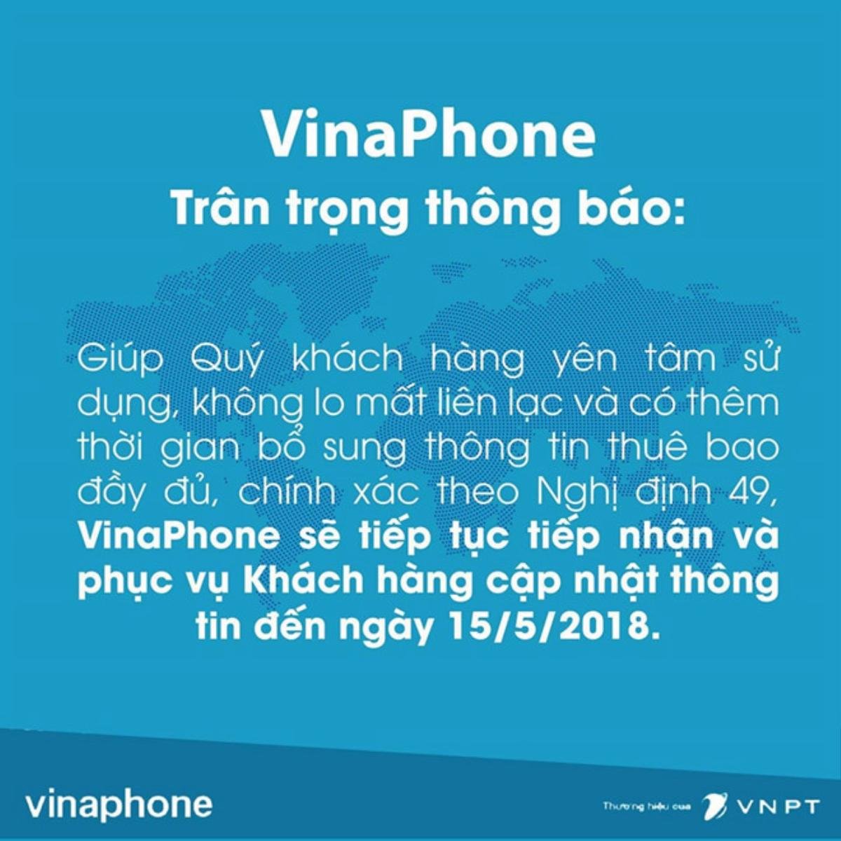 VinaPhone, MobiFone lùi thời hạn bổ sung thông tin, Viettel giữ nguyên Ảnh 2