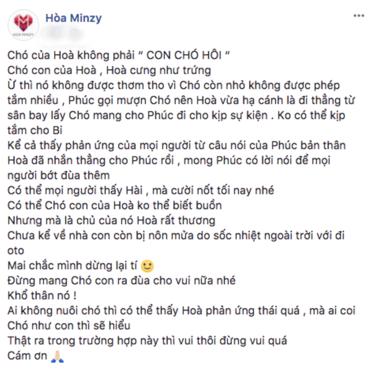 Đức Phúc lỡ miệng chê cún cưng hôi, Hoà Minzy lên tiếng đáp trả Ảnh 3