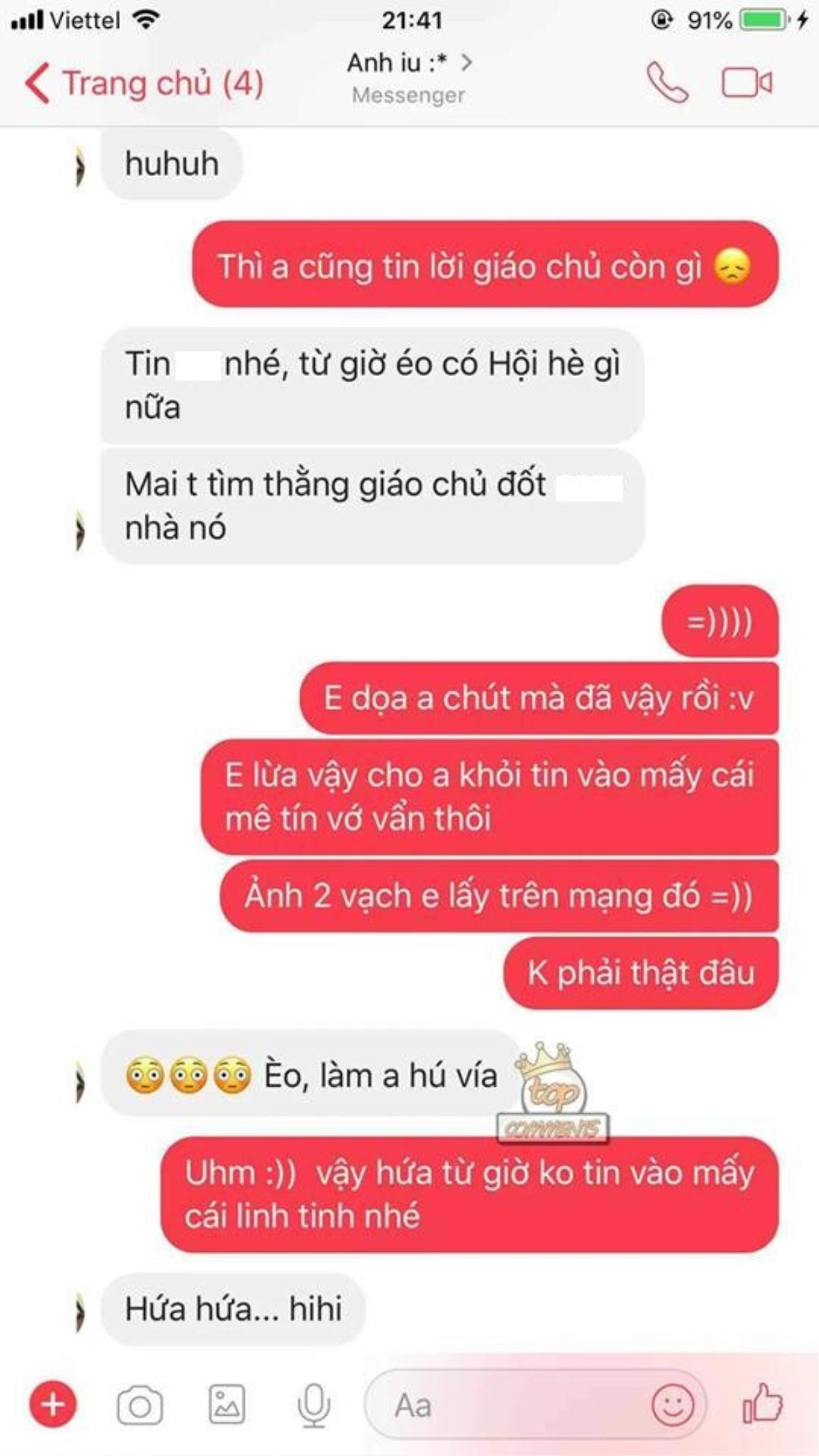 Cái kết bất ngờ cho cô gái giả vờ mang thai để kéo người yêu ra khỏi 'Hội Thánh Đức Chúa Trời' Ảnh 8