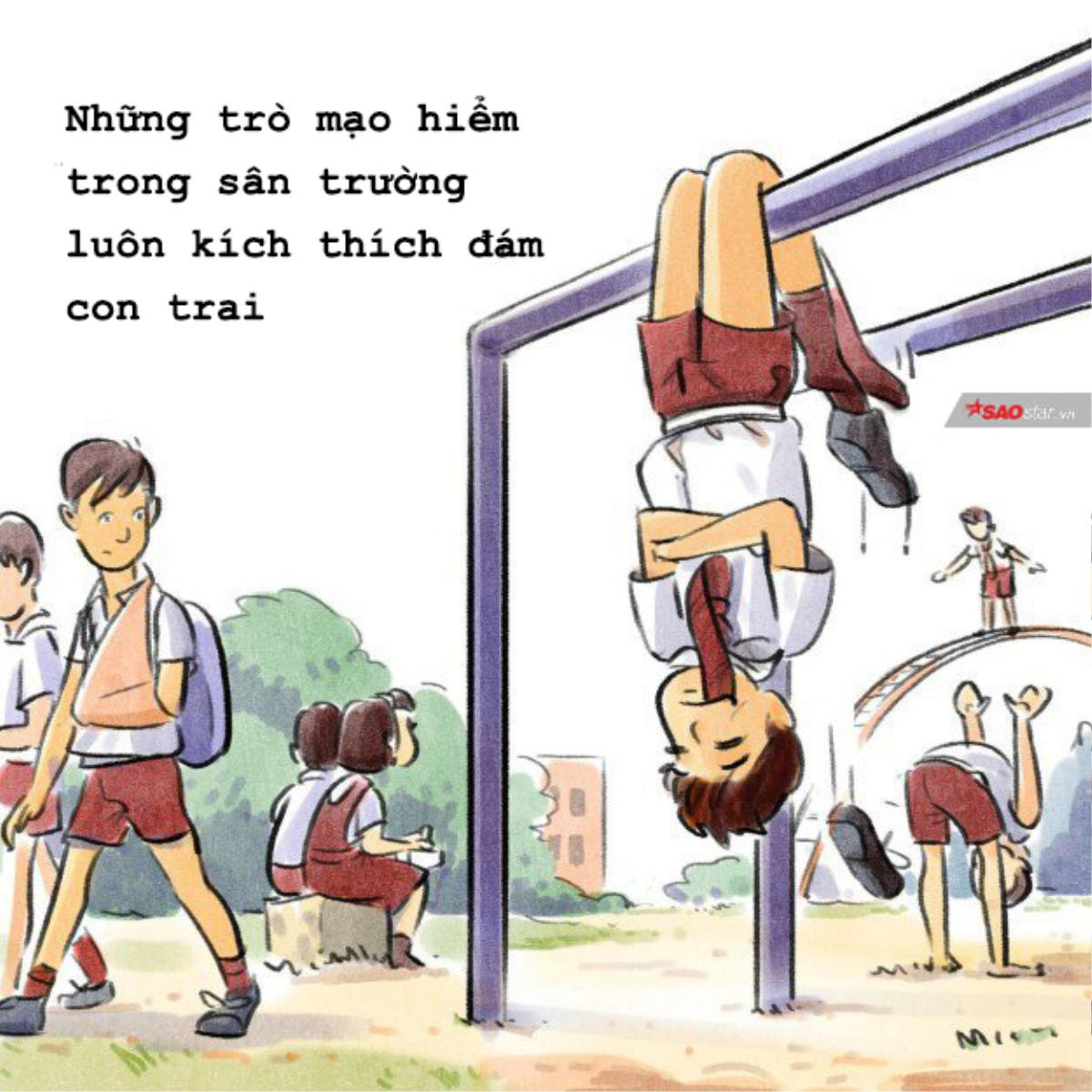 Cả thời thanh xuân bỗng ùa về khi xem bộ tranh dễ thương về thời học sinh này Ảnh 8