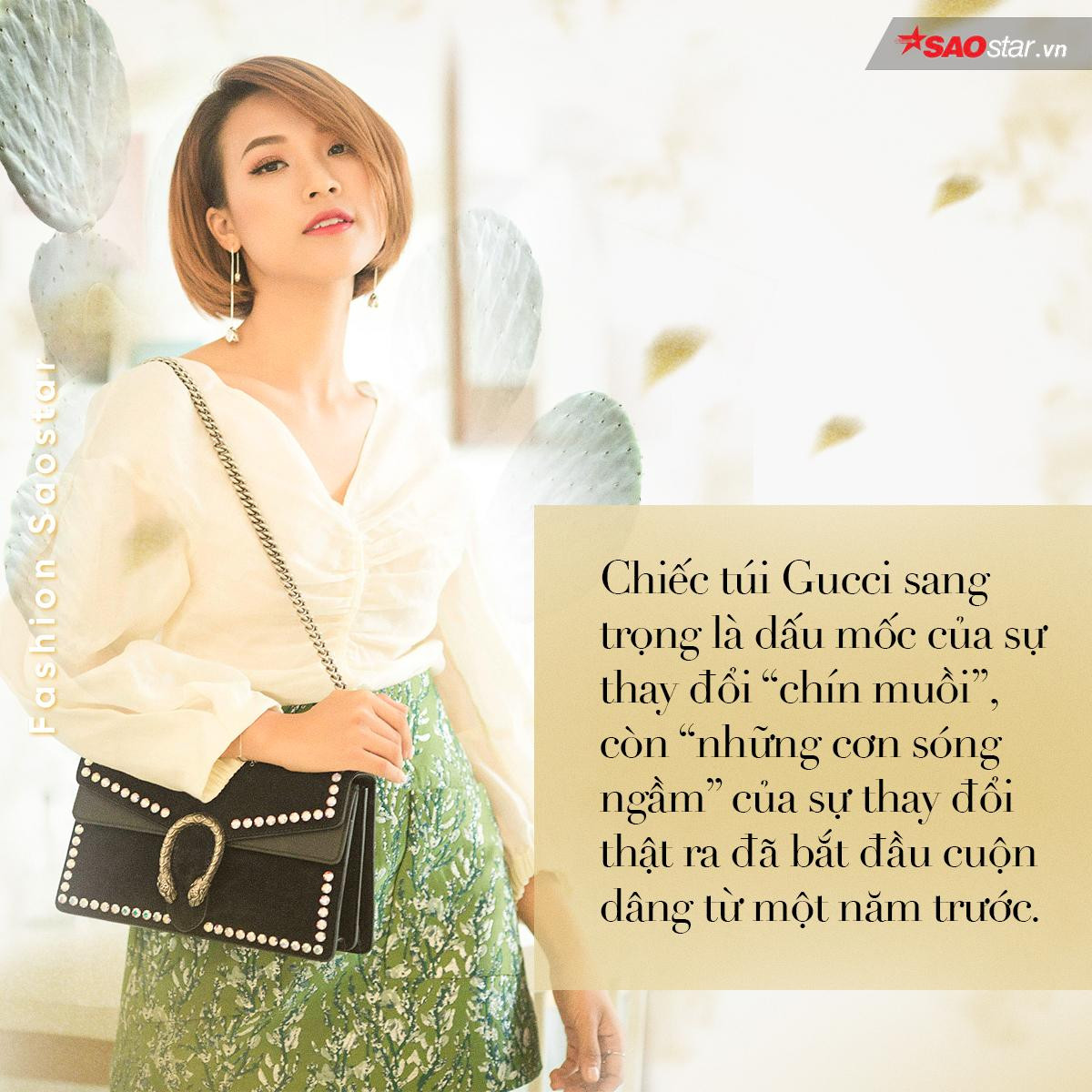 Hoàng Oanh - 'Dữ dội và dịu êm' nằm gọn bên trong chiếc túi Gucci Ảnh 3