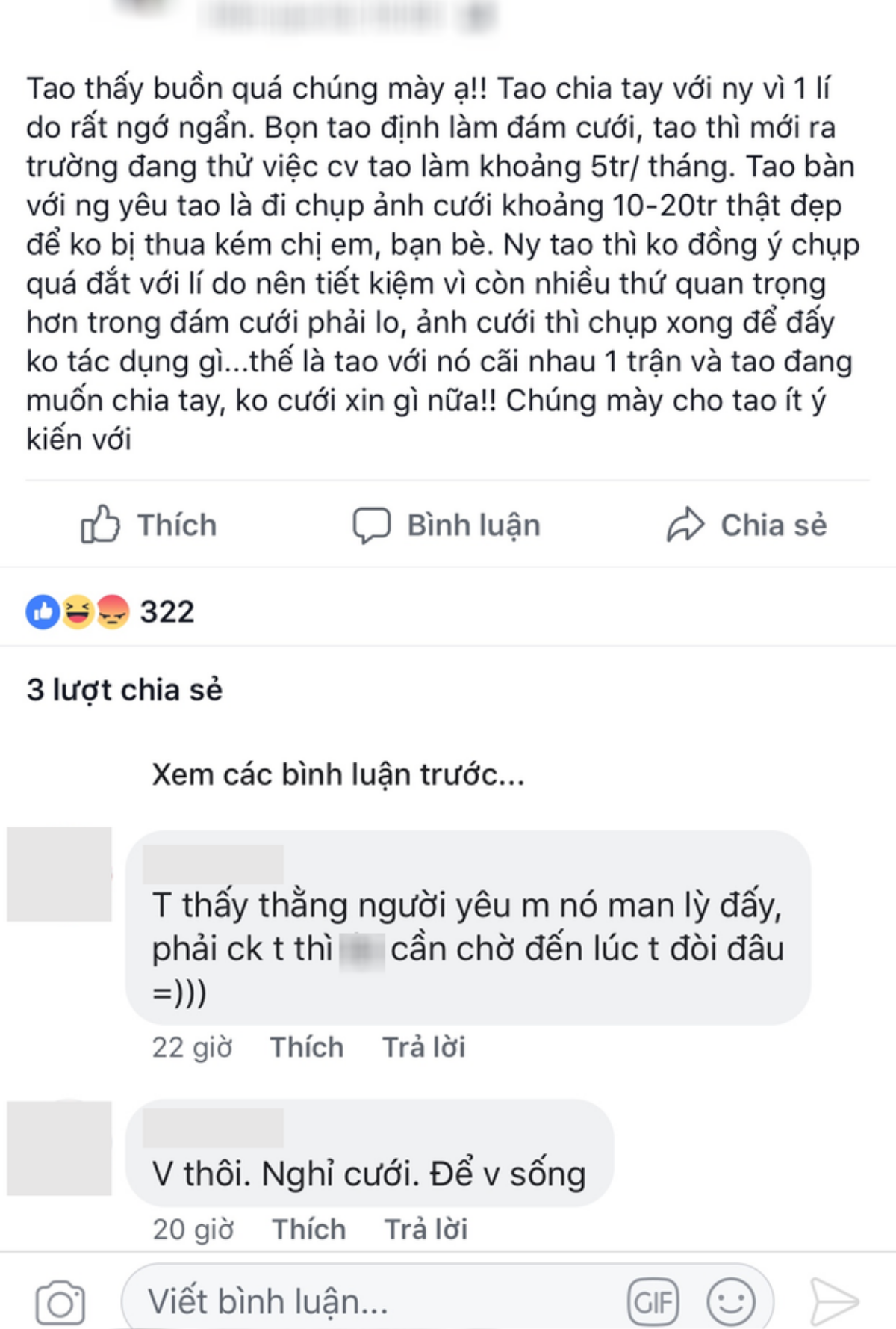 Lương 5 triệu đòi chụp ảnh cưới 10-20 triệu để không thua kém bạn bè, cô nàng bị người yêu 'đá thẳng cẳng' Ảnh 1