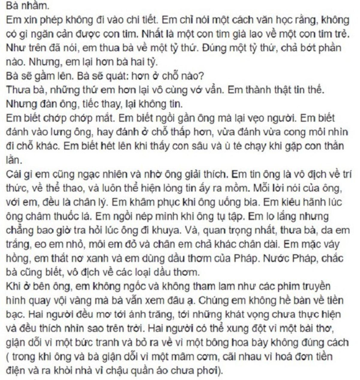 Chất giọng thảo mai, đáng ghét ‘hết phần thiên hạ’- dân mạng không thể tin nổi đây là bức thư bồ nhí gửi vợ nhờ đón chồng về Ảnh 2