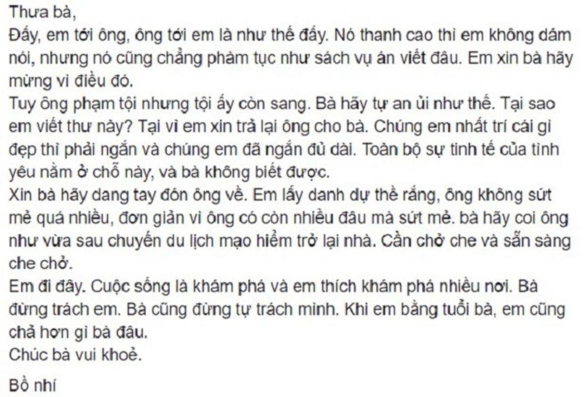 Chất giọng thảo mai, đáng ghét ‘hết phần thiên hạ’- dân mạng không thể tin nổi đây là bức thư bồ nhí gửi vợ nhờ đón chồng về Ảnh 3