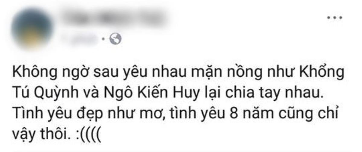 Ngô Kiến Huy khẳng định không có chuyện chia tay Khổng Tú Quỳnh Ảnh 2