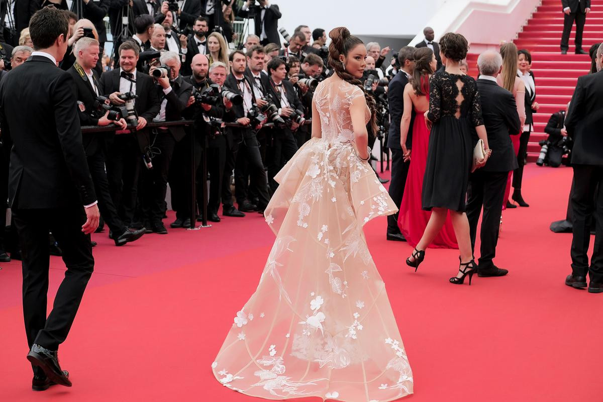 Thảm đỏ Cannes 2018 ngày 2: Lý Nhã Kỳ làm 'báo đen', Kiko Mizuhara và Vương Lệ Khôn xinh như nữ thần Ảnh 5