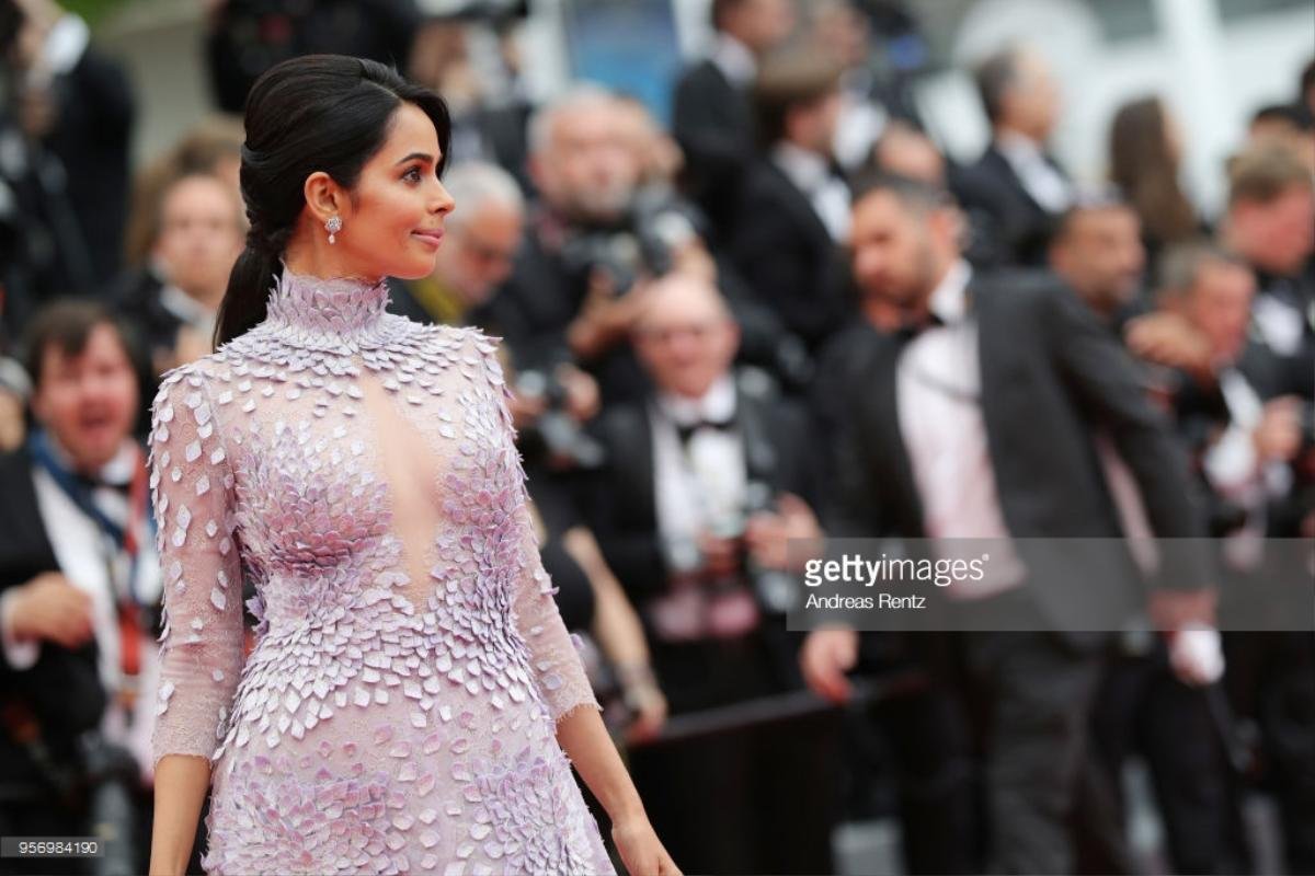 Thảm đỏ Cannes 2018 ngày thứ 3: 'Bạn gái' Black Panther diện váy xuyên thấu, Mallika Sherawat hở ngực lộ liễu Ảnh 7