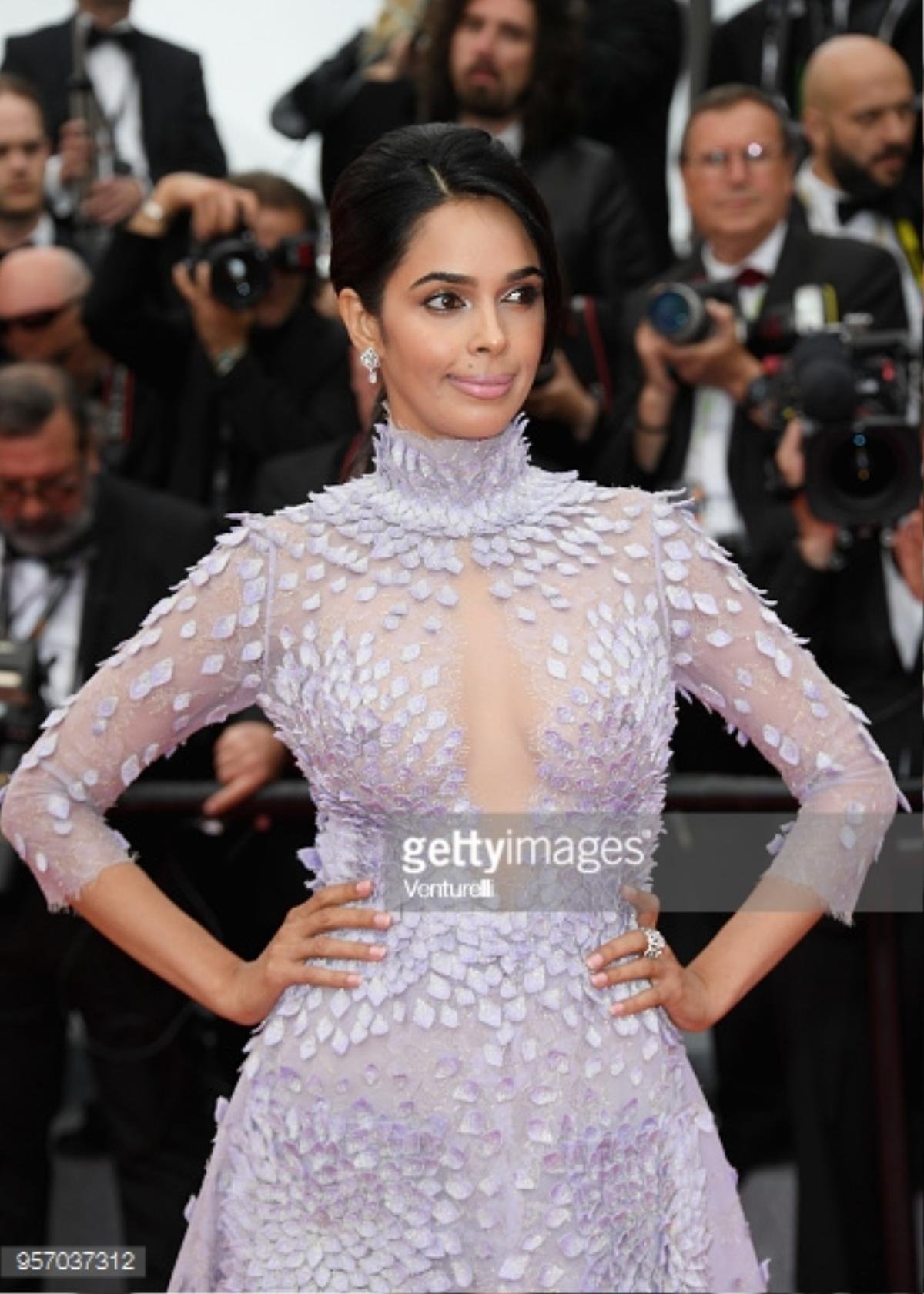 Thảm đỏ Cannes 2018 ngày thứ 3: 'Bạn gái' Black Panther diện váy xuyên thấu, Mallika Sherawat hở ngực lộ liễu Ảnh 5