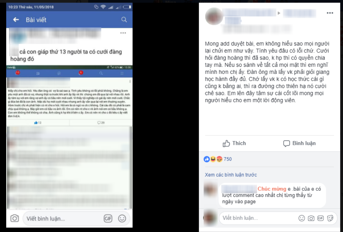 Bị hội chị em tức giận 'ném đá', bồ nhí vẫn lớn tiếng thanh minh: 'Cưới hỏi đàng hoàng đã sao, không hạnh phúc thì chia tay' Ảnh 3