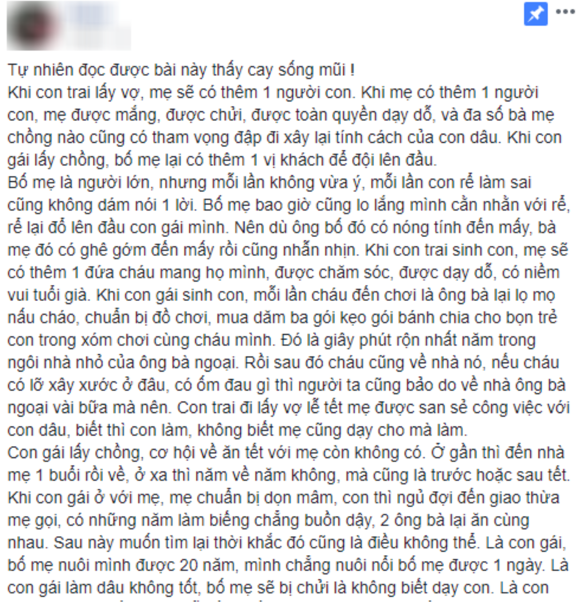 Dân mạng rần rần chia sẻ bài viết chạm vào cảm xúc của triệu chị em ‘Con gái là mối làm ăn lỗ vốn lớn nhất trong cuộc đời bố mẹ’ Ảnh 2