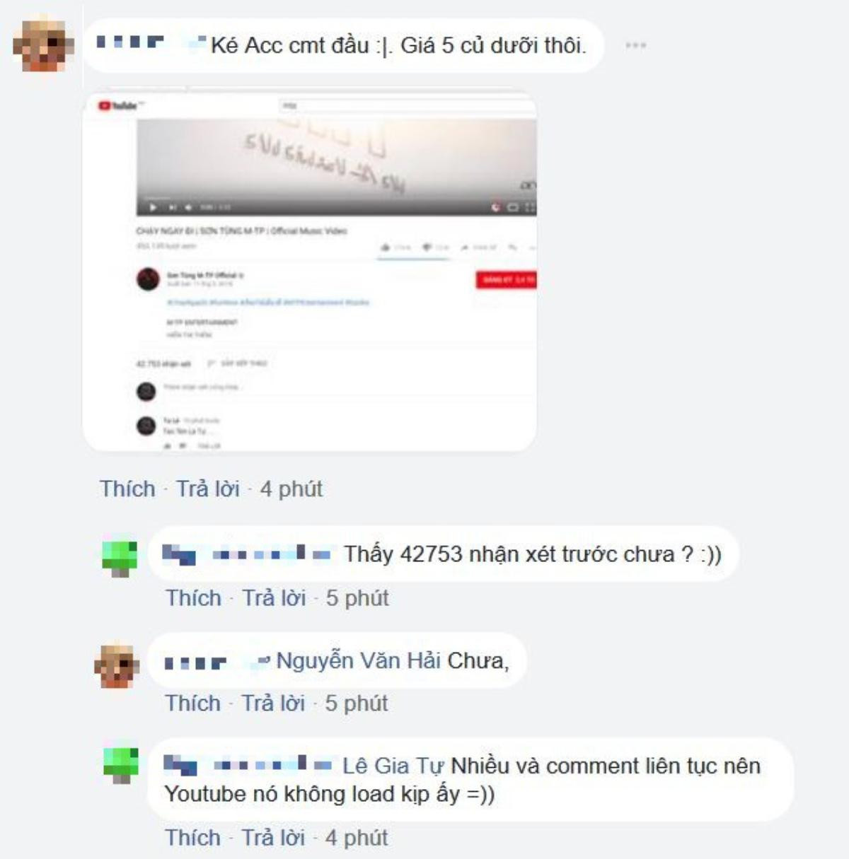 Sơn Tùng M-TP ra MV mới, dân mạng thi nhau rao bán account Youtube có comment đầu tiên, dislike đầu tiên, giá từ 5 - 10 triệu đồng Ảnh 2