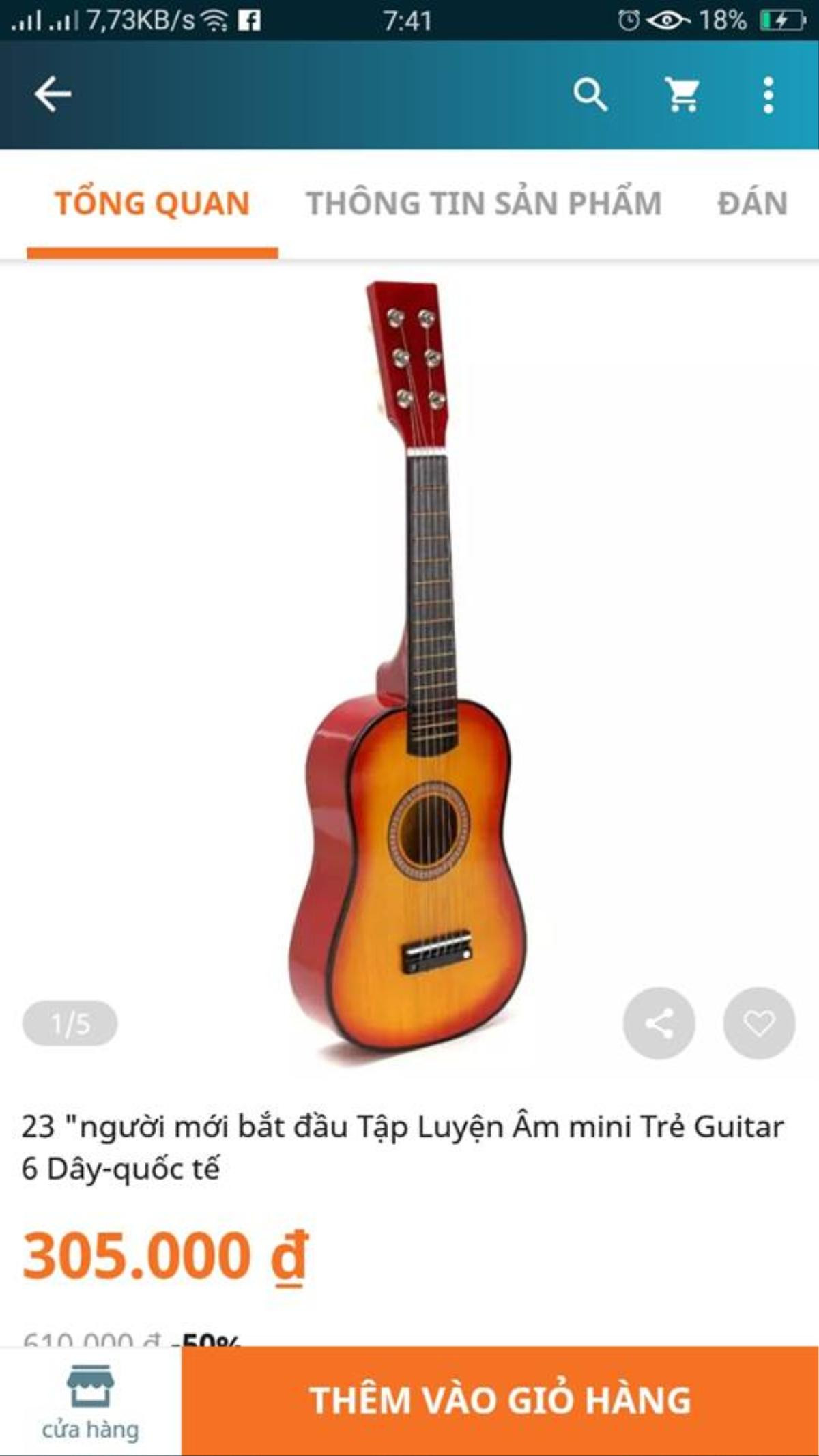 Đặt đàn guitar nào ngờ nhận được phiên bản 'mini của mini', anh chàng 'khóc cạn nước mắt' còn dân mạng cười rụng rốn Ảnh 2