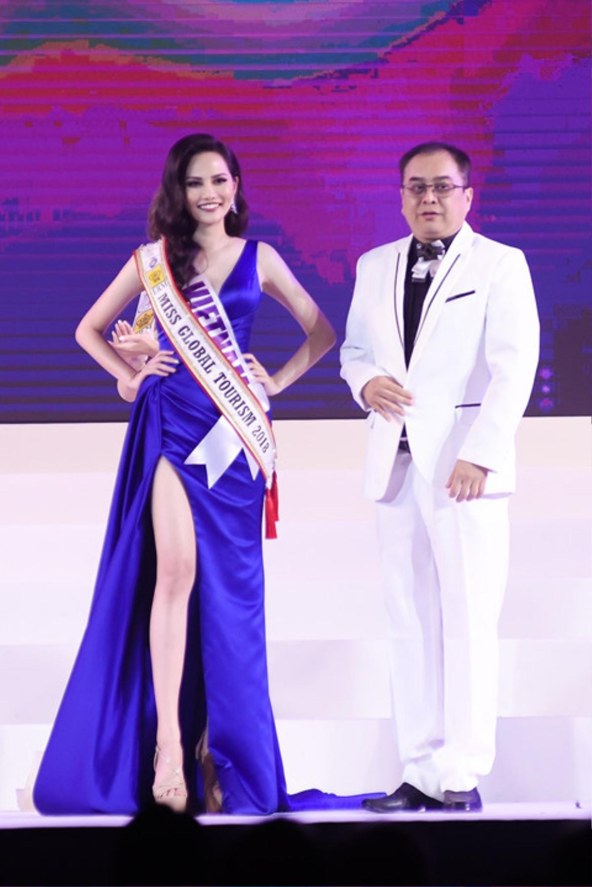 Diện chiếc váy 'bản sao' của Hương Giang, đại diện Việt giành giải 'Miss Global Tourism' 2018 Ảnh 4