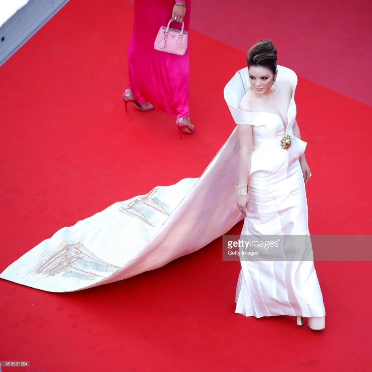 Thảm đỏ Cannes ngày 10: Với chiếc váy in hình Vịnh Hạ Long, Lý Nhã Kỳ đẹp lấn át mọi mỹ nhân châu Á Ảnh 6