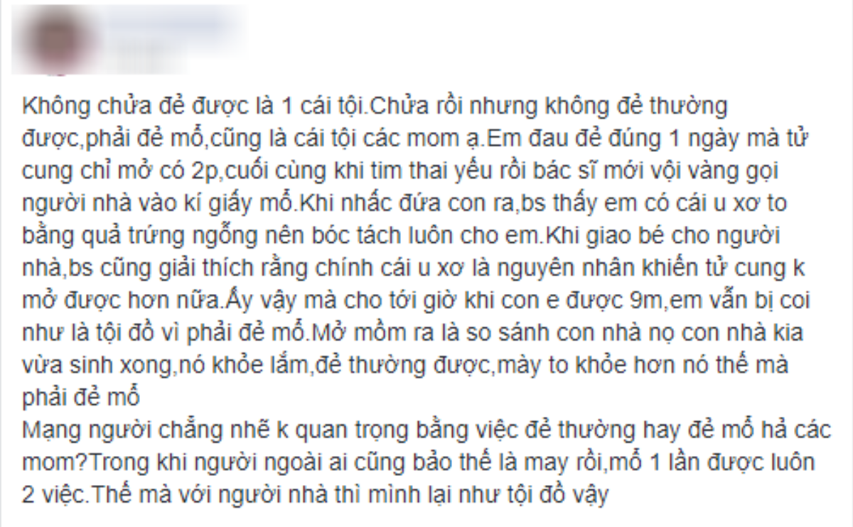 Không sinh thường được, mẹ trẻ bị cả nhà nội lẫn ngoại coi là… tội đồ dù con đã được 9 tháng tuổi Ảnh 1