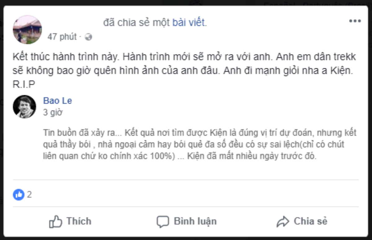 Cư dân mạng tiếc thương phượt thủ 24 tuổi tử vong tại cung đường Tà Năng - Phan Dũng Ảnh 8