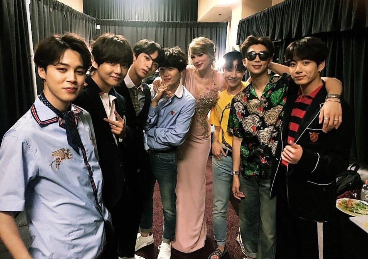 Bức ảnh sốc nhất ngày hôm nay: Taylor Swift vui vẻ đăng hình chụp với BTS ở BBMAs 2018! Ảnh 4