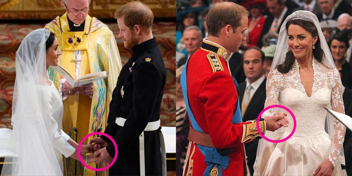 Khác biệt về cử chỉ của Harry - Meghan và William - Kate trong ngày cưới nói lên điều gì? Ảnh 1