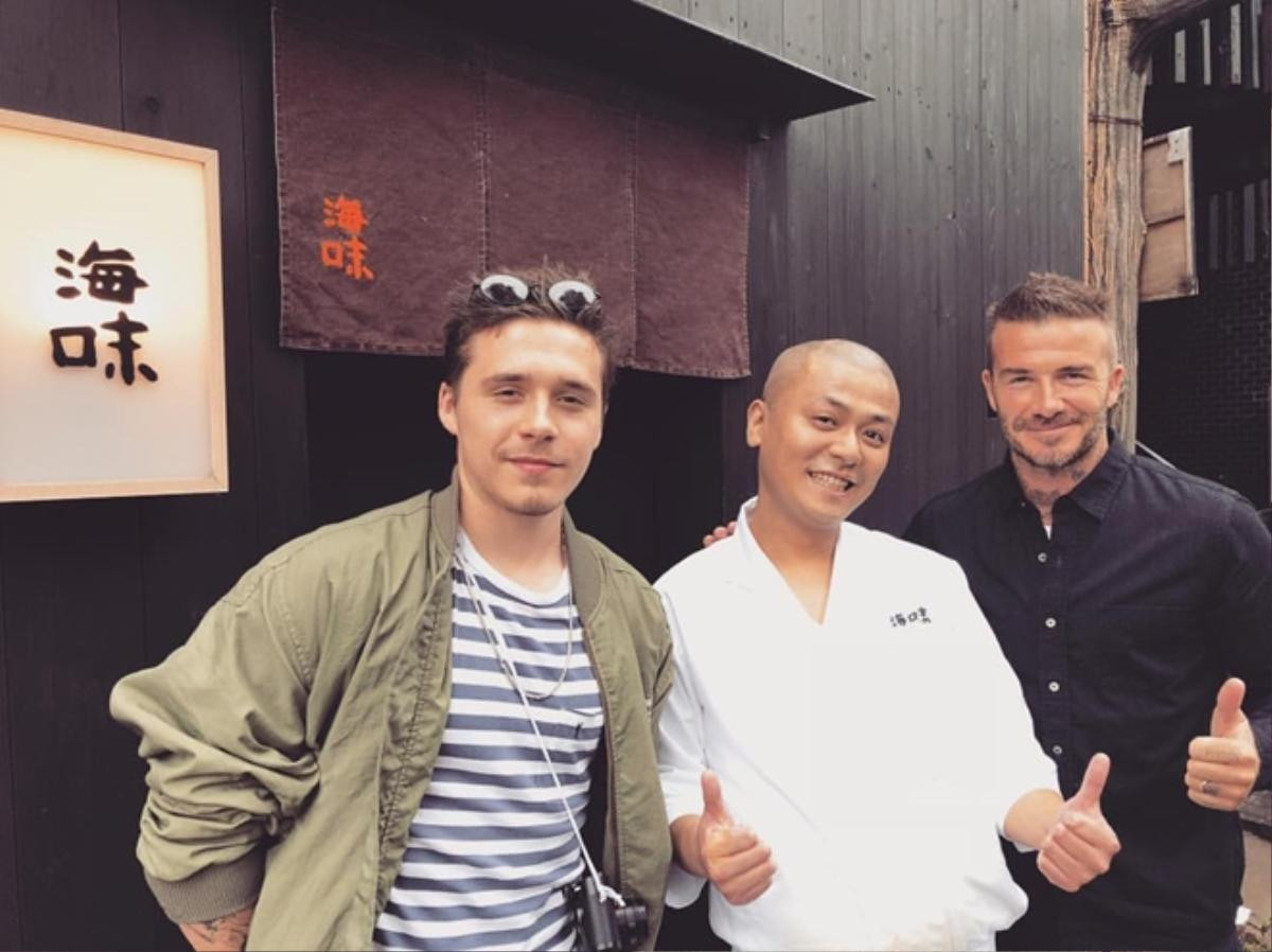 Bố con David Beckham khoe ảnh bụi bặm nhưng siêu yêu khi đi du lịch ở Nhật Bản Ảnh 1