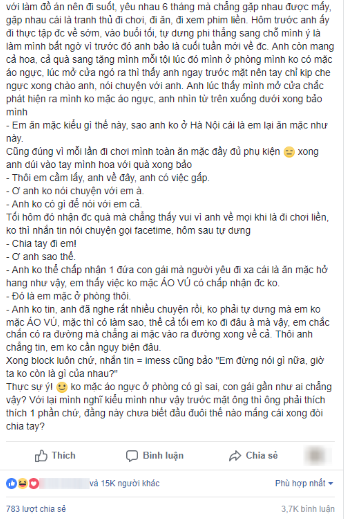 Thêm một lý do cô gái bị người yêu chia tay không thương tiếc khiến dân mạng hoài nghi Ảnh 1