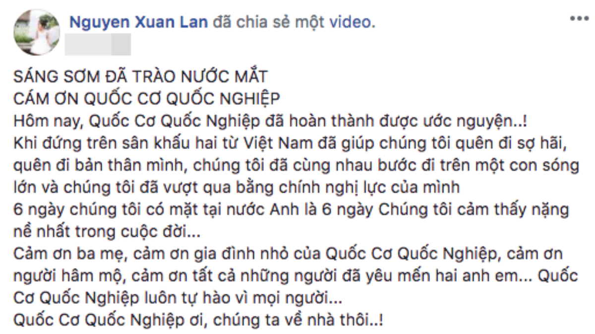 Loạt sao Việt thót tim trong sự tự hào với tiết mục của Quốc Cơ - Quốc Nghiệp tại chung kết Britain's Got Talent Ảnh 4