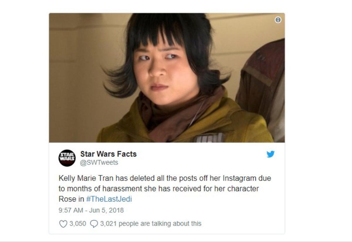 Nữ diễn viên gốc Việt Kelly Marie Tran xóa sạch Instagram sau khi bị fan 'Star Wars' quấy rối Ảnh 2