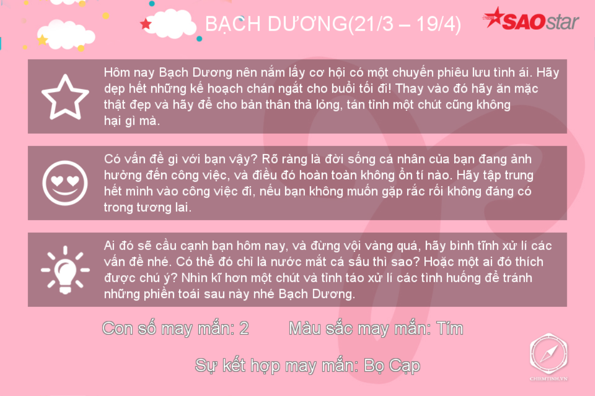 Thứ Năm (7/6) của bạn: Nhiều người muốn xin ý kiến Thiên Bình, Bạch Dương phiêu lưu tình ái Ảnh 1