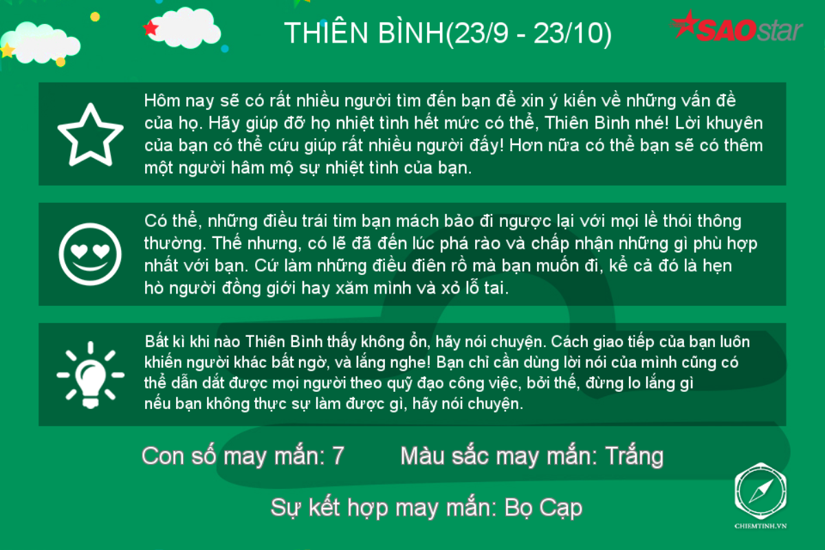 Thứ Năm (7/6) của bạn: Nhiều người muốn xin ý kiến Thiên Bình, Bạch Dương phiêu lưu tình ái Ảnh 7