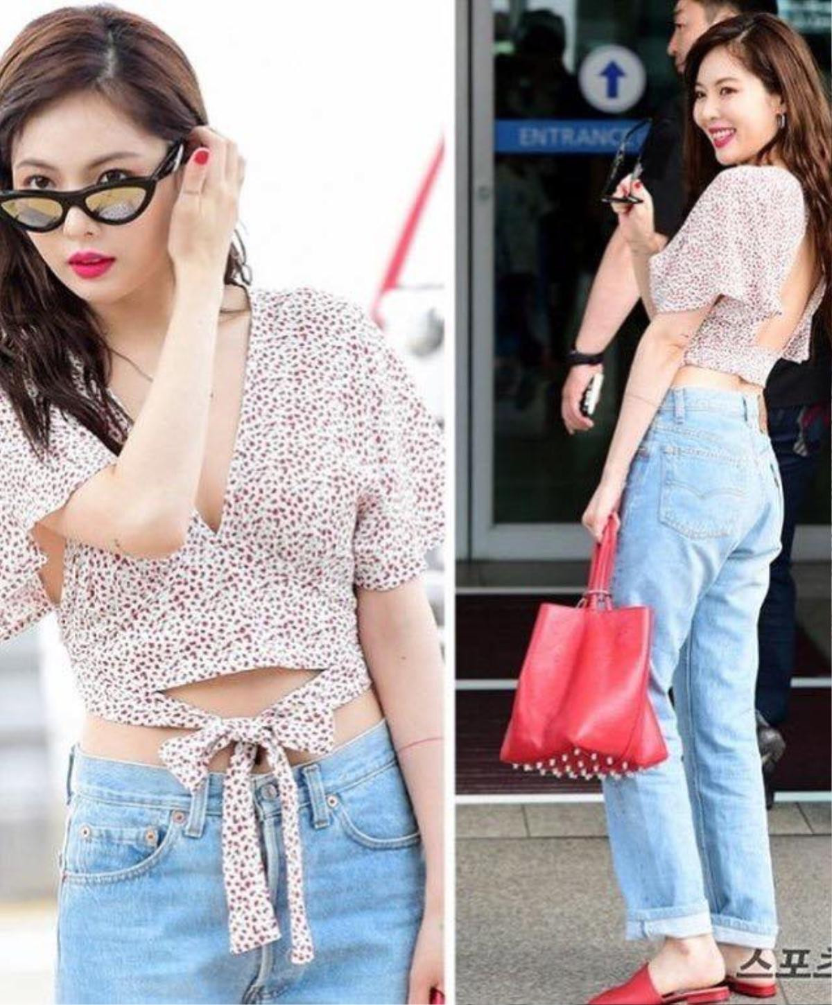 HyunA xinh đẹp tại sân bay, chuẩn bị sang Việt Nam Ảnh 2