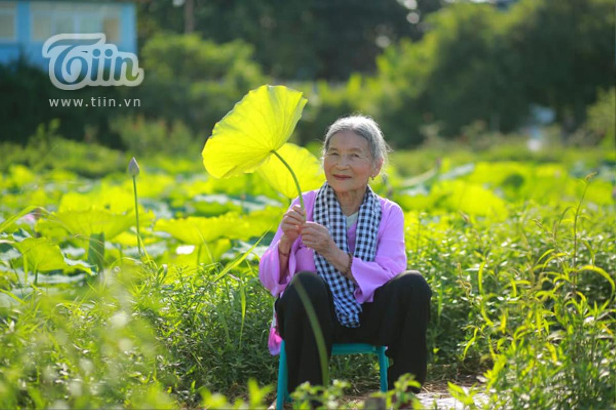 Cụ bà 'xì tin' 90 tuổi vẫn thích chụp ảnh cùng hoa, làm cuốn sổ ghi lại các bài thơ tự sáng tác Ảnh 4