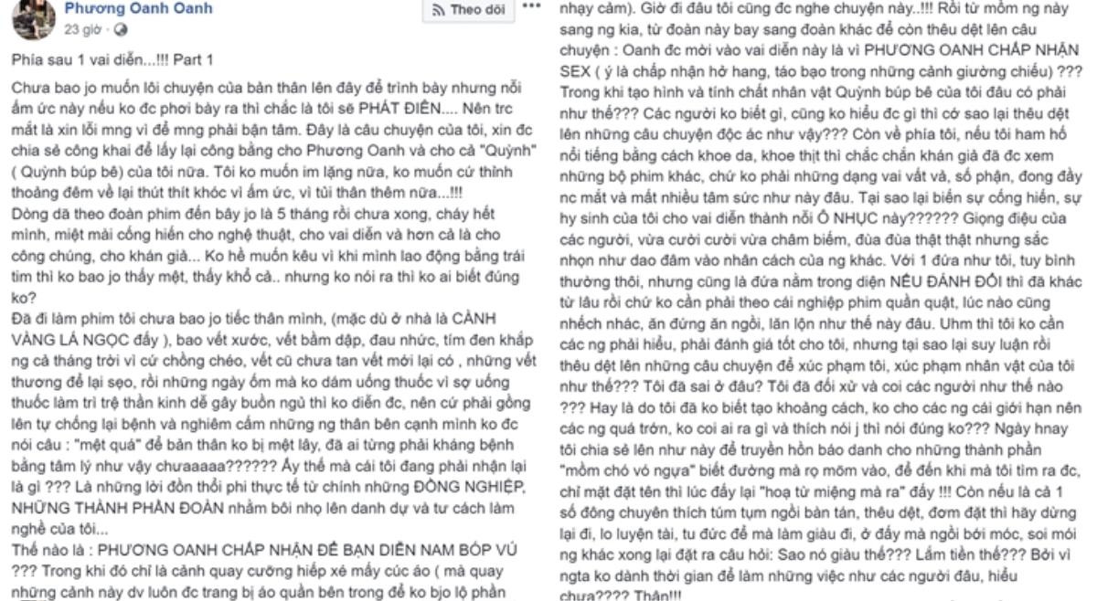 Phương Oanh uất ức phẫn nộ khi bị đoàn phim 'Quỳnh búp bê' nói xấu 'nhận vai vì mê cảnh nóng' Ảnh 7