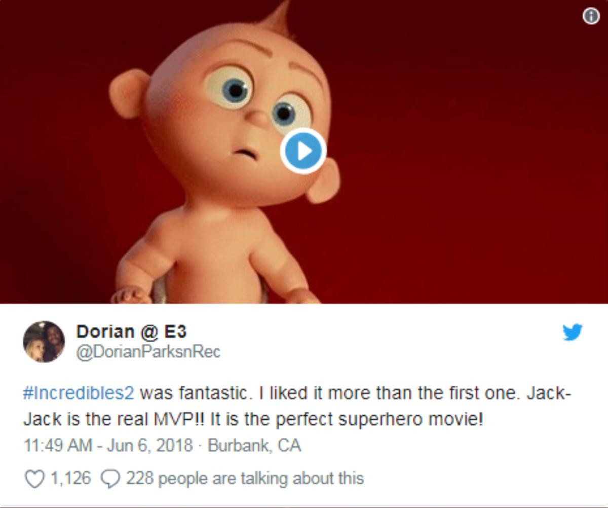 'Incredibles 2' nhận được nhiều phản hồi tích cực, thậm chí còn được đánh giá là xuất sắc hơn cả phần một Ảnh 7