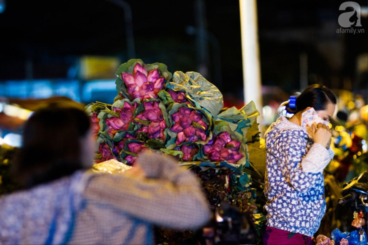 Những ngày đầu tháng 6, chợ hoa Quảng Bá có thêm hương sắc của cả ngàn bông sen Ảnh 17