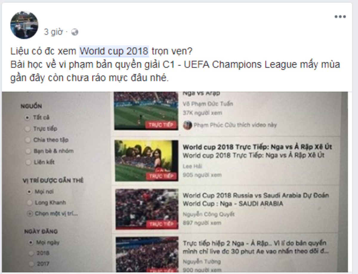 Việt Nam đối mặt nguy cơ bị cắt sóng World Cup 2018 vì nạn livestream lậu Ảnh 4