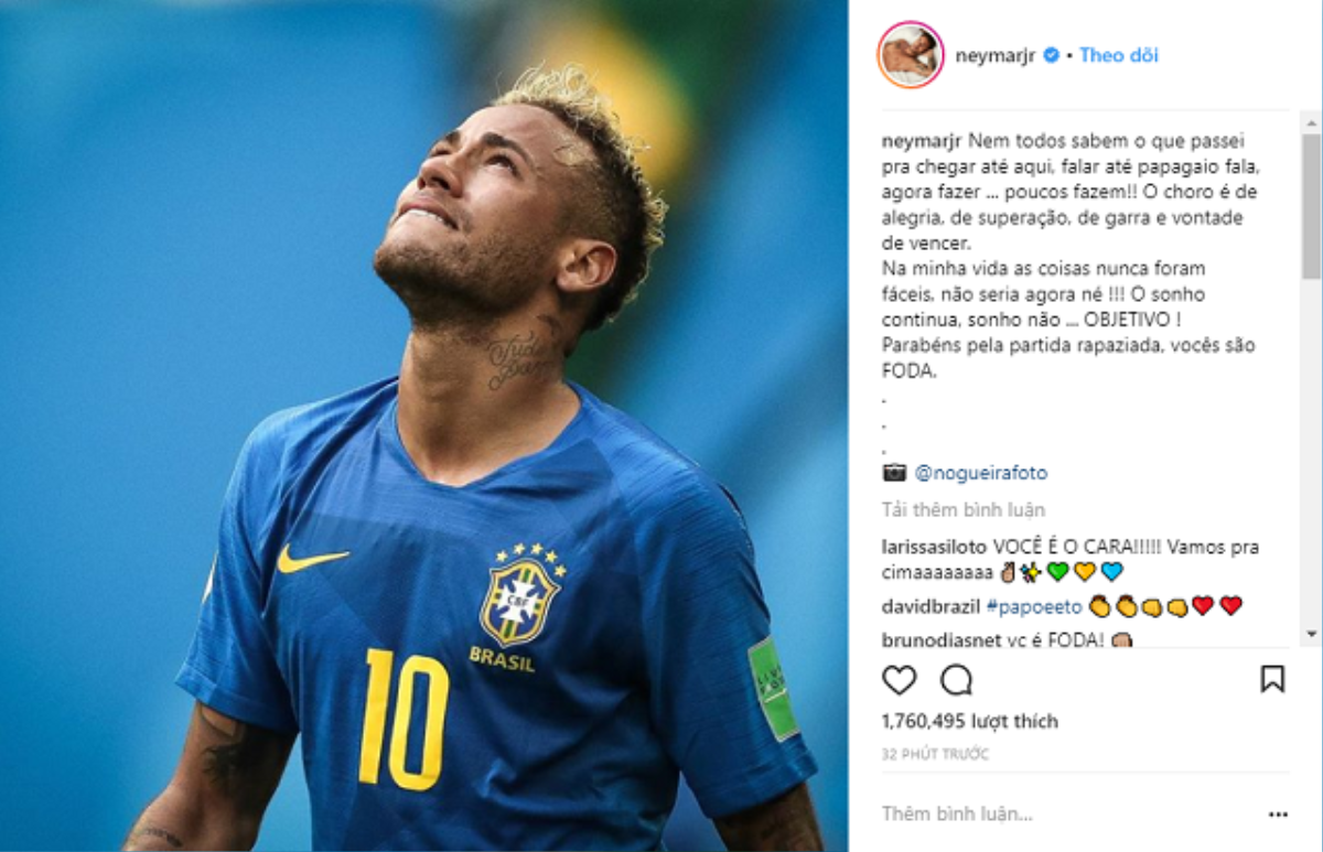 Neymar nói về chuyện rơi nước mắt trong trận thắng Costa Rica Ảnh 4