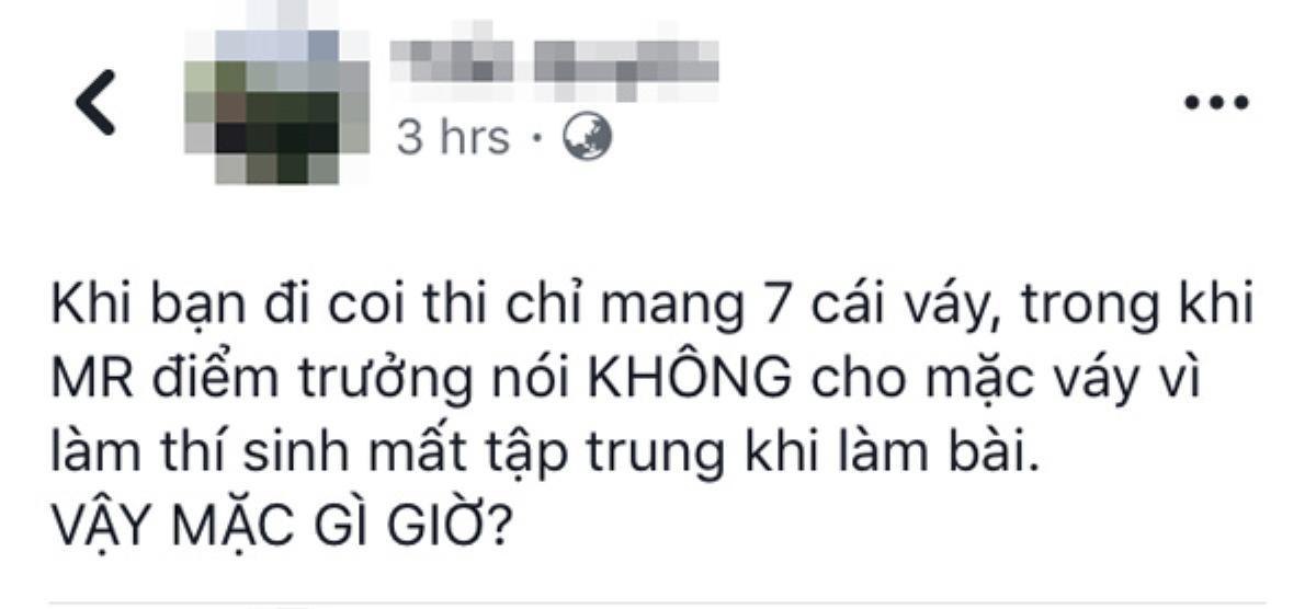 Giám thị được yêu cầu… không mặc váy khi coi thi(?) Ảnh 1