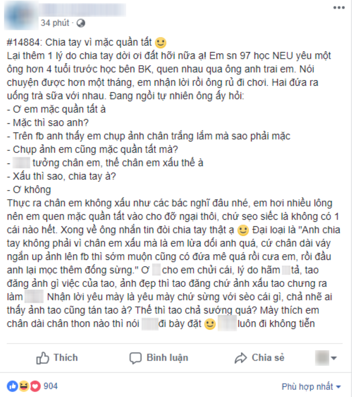 Thêm một lý do chia tay 'củ chuối' khiến dân mạng lắc đầu ngán ngẩm Ảnh 1