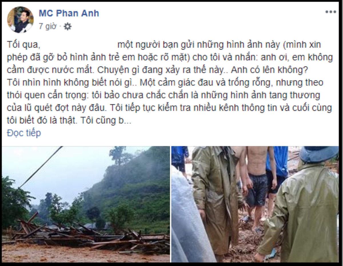 Đau lòng vì lũ lụt kinh hoàng ở Hà Giang, MC Phan Anh ủng hộ 50 triệu, kêu gọi cộng đồng chung tay giúp đỡ bà con gặp nạn Ảnh 3