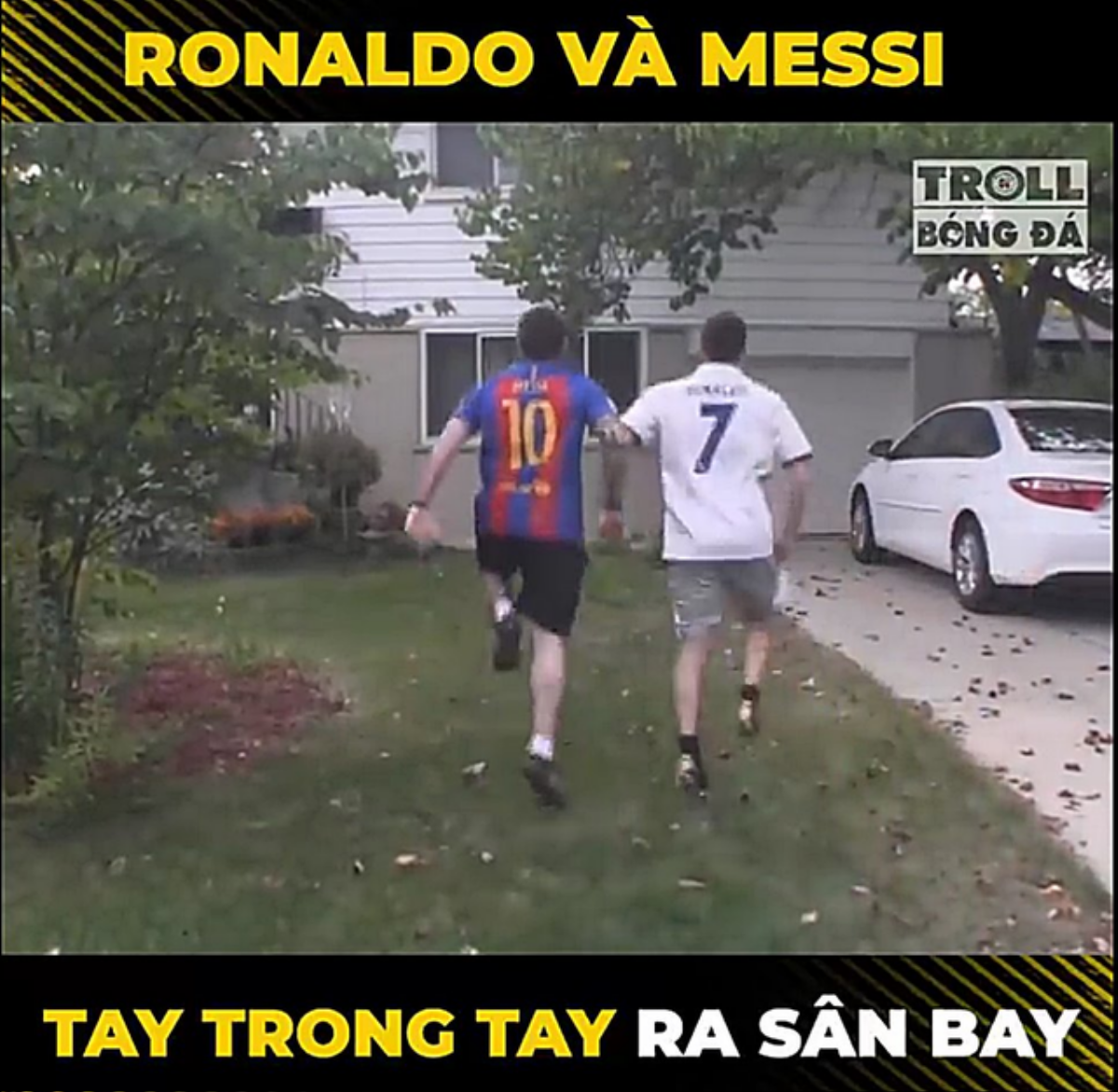 Sau trận thua tối qua, cư dân mạng đồng loạt chế ảnh Messi và Ronaldo dắt tay nhau rời World Cup 2018 Ảnh 5