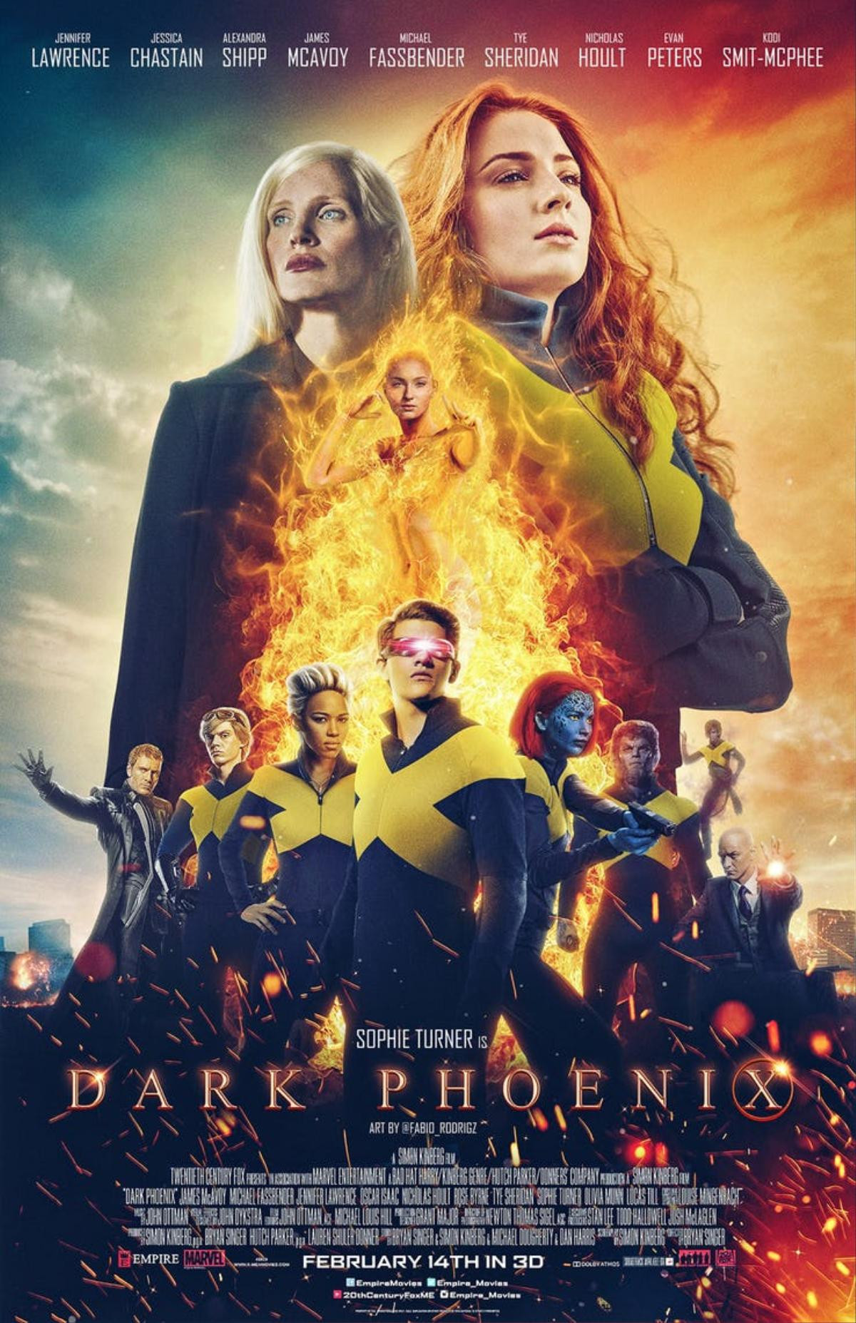 'X-Men: Dark Phoenix' hé lộ đồng phục mới cùng poster siêu đẹp do fan tự làm Ảnh 4