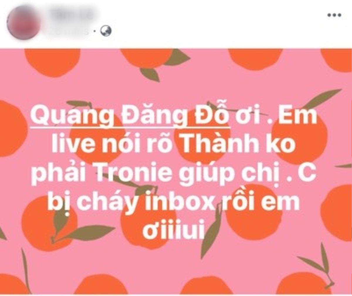 Quang Đăng tố bạn trai cũ Liêu Hà Trinh lừa đảo, Tronie vô tình bị ‘vạ lây’? Ảnh 3